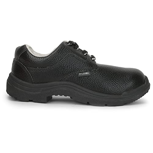 Image of Liberty Freedom VIJYATA-1 Lacing Black Safety Shoes for Men with PU Sole | Comfortable & Durable