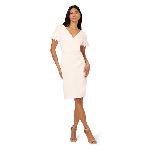 Image of Adrianna Papell Knit Crepe Short Dress