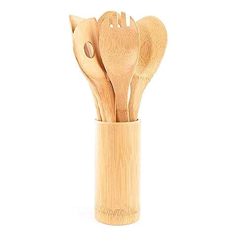 Juego Utensilios Cocina Bambú DFGF Cover