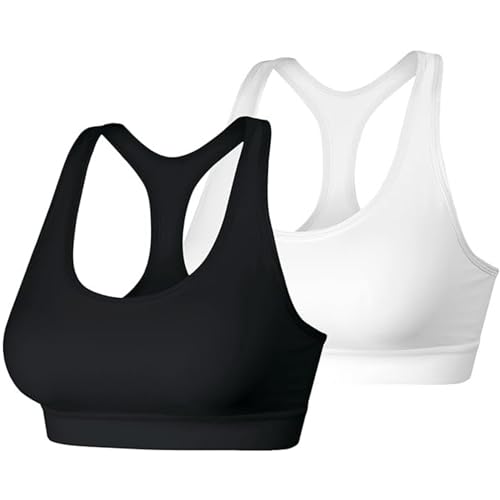 Image of Hanes Womens Sport Compression Racerback Sports-Bra