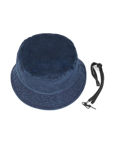 Image of L XL XXL Bucket Hat for Big Heads Men Women, Large Foldable Sun Hat, Packable Fishing Beach Travel Hat Washed Cotton