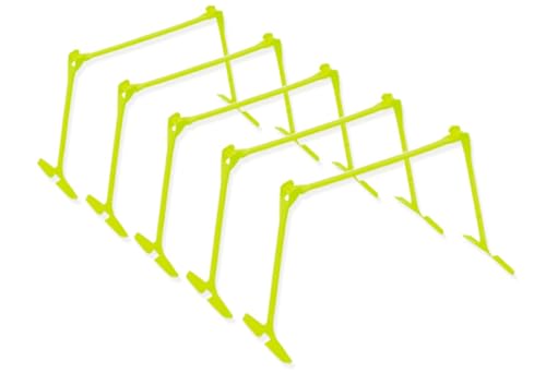 サッカー ハードル トレーニングセット ジャンプハードル 高さ調節可能 アジリティ ラダー ジャンプ 練習器具 子供用 跨ぎ欄 サッカー トレーニング 5個セット (収納バッグ付き)