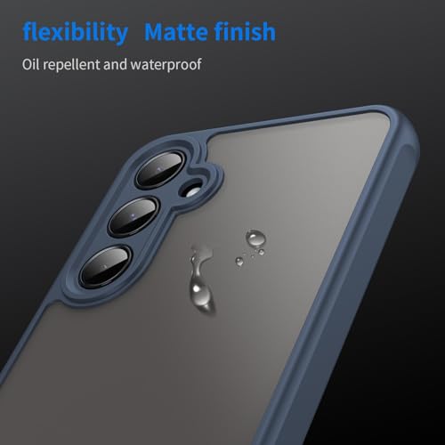 Coque pour Galaxy A55 5G mate et bleue aux finitions premium - 3