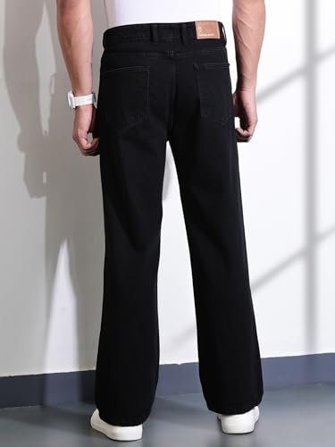 Image of Thomas Scott Men's Relaxed Fit Mid Rise Comfort Clean Look Light Fade Cotton Baggy Jeans