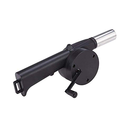 BHAGVAT Plastic Fan Air Blower For Outdoor Camping Picnic Charcoal Grill Barbecue Fire Bellows Medium Size-Black Color For Rs. 249 @ 58% off