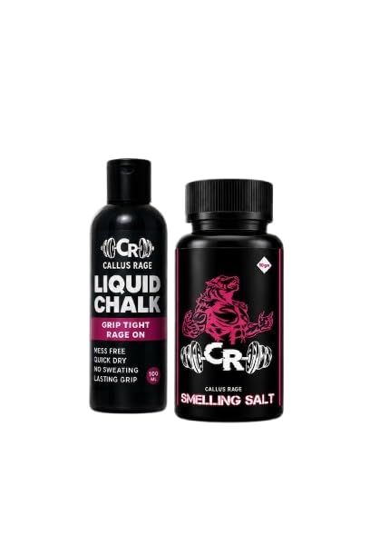 Liquid Chalk and Smelling Salt Combo Gym Grip Booster Quick Dry Workout Focus Strength Training Crossfit Powerlifting Climbing Pack-image-31