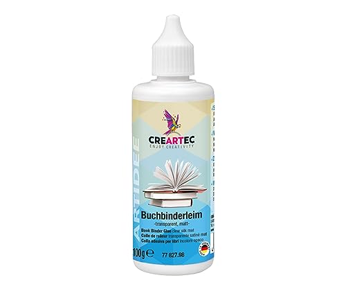 CREARTEC - Buchbinderleim - matt - entwickelt für das Verkleben von Papier und Karton - für die Reperatur und Restaurierung von Büchern - 100g - Made in Germany