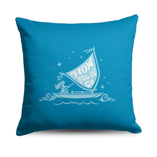 Northwest Moana Pillow, 18" x 18", How Far I'll Go