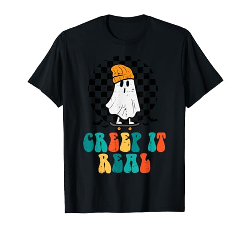 Fantasma Skateboard Creep It - Disfraz de Halloween para niños Camiseta