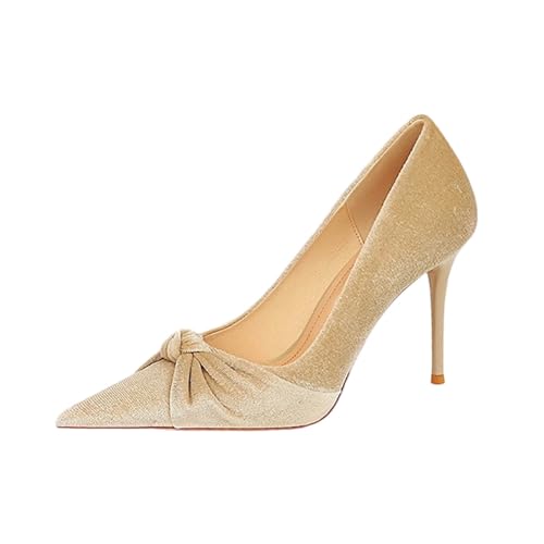Chaussures de banquet à talons hauts confortables en daim pour éviter les douleurs aux pieds