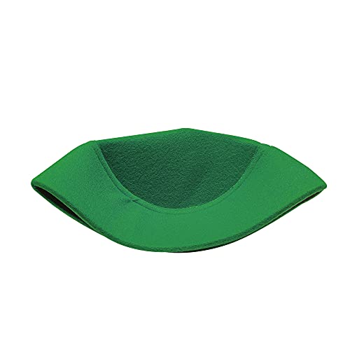 Solid Black Moroccan Fez-Style Kufi Hat Cap w/Pointed Top