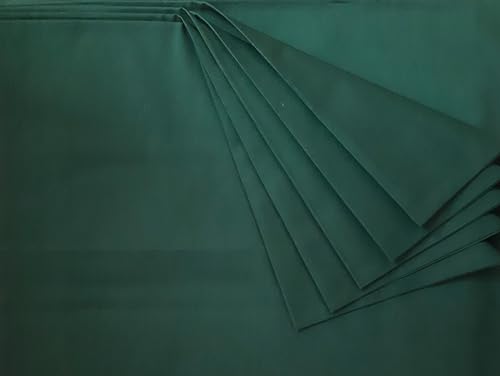 Image of 100% Cotton Unstitched Material Cloth for Women's Skirts, Saree Petticoats, Pyjamas, Patiyala Pants, Salwar, 2.50 Meter Poplin,89 cms Width Fabric (DarkGreen)