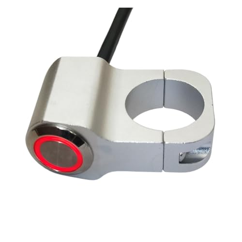 Guidon moto phare bouton antibrouillard avec indicateur rouge pour motocross