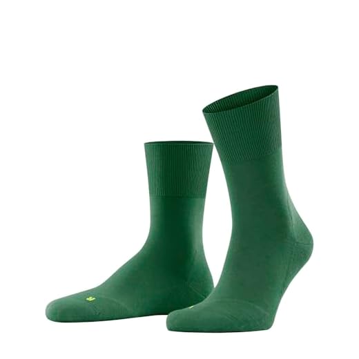 FALKE Unisex Run Socks Quick-Drying Breathable Cotton Functional Yarn Thin Plush Soles Soft On Skin Mix Plain Patterned Ideal With Casual Looks And Trainers 1 Pair, Green (Golf 7408), 8-9