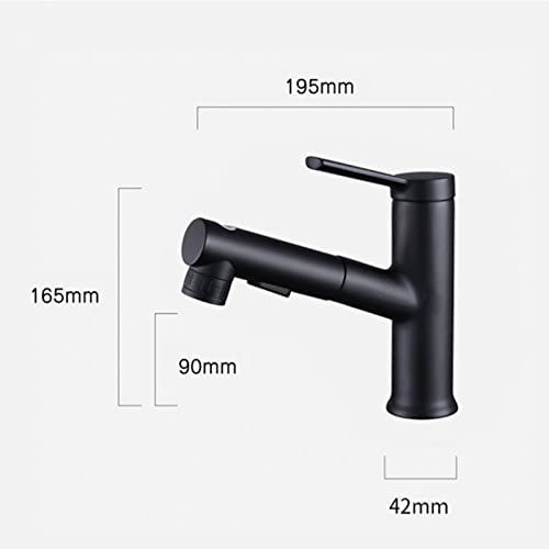 Mitigeur de lavabo avec douchette extractible et 3 modes de jet - 4