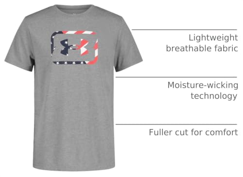 Image of Under Armour Boys' Short Sleeve Graphic T-Shirt, Soft & Comfortable, Outdoor Collection