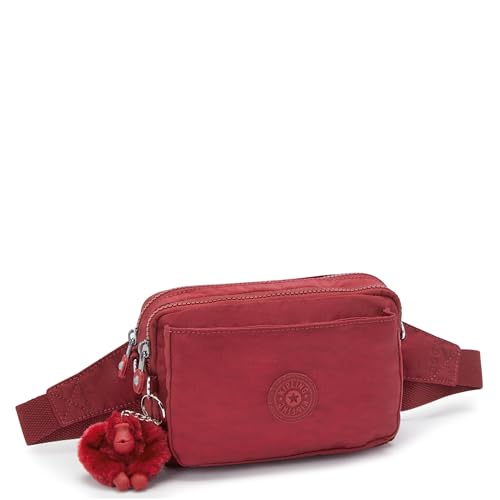Image of Kipling Women's Abanu Medium Crossbody Bag, Lightweight, Adjustable Nylon Waist Pack with Multi-Compartment Zip Pockets