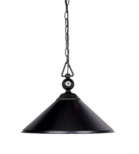 Elk 190-1-Bk-M Designer Classics 3-Light Billiard Light, 14-Inch, Matte Black With Metal Shades