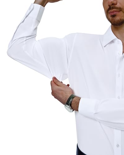 Alimens Gentlemen's 4-Way Stretch Long Sleeve Dress Shirt