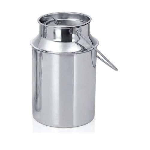 BHATI Stainless Steel Milk Storage Can/Canister, 2 Liter, Silver