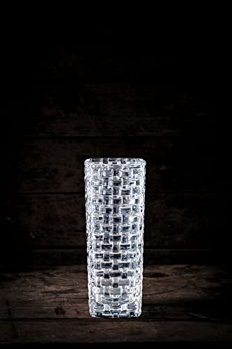 Nachtmann Bossa Nova Crystal Vase, Clear Glass, 11- Inch, Decorative Flower Vase, Anniversary, Wedding, and Housewarming Gift, Dishwasher Safe