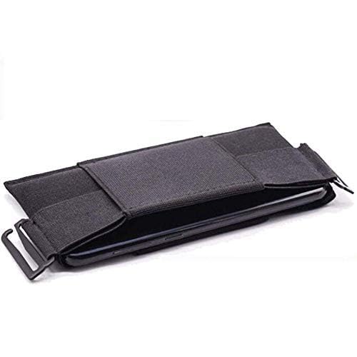 Riñonera para teléfono celular, riñonera de viaje oculta, para tarjetas y objetos de valor, almacenamiento seguro, Black, 175 mm, moderno