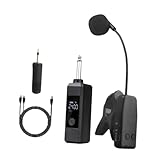 Menolana microfone clip on recarregável com receptor para