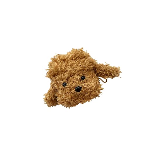 3pcs Organizer Autumn Use Brown Keychain Fluffy Covers Skin Charging Head Compatible Winter Shape Ca