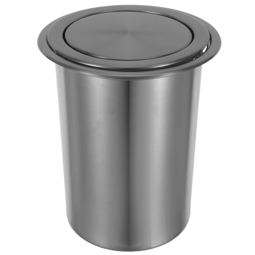 Caneca de basura empotrable de acero inoxidable