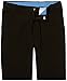 IZOD Boys' Big Bi-Stretch Flat Front Dress Pant, Black Twill, 10