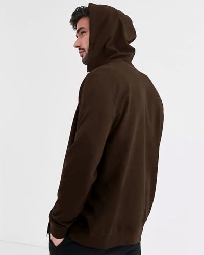 Image of EYEBOGLER Mens Hooded Neck Full Sleeves Regular Fit Solid Jacket