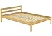 Produktbild Erst-Holz® Doppelbett Kieferbett Natur 140x200 Massivholz Futonbett Französisches Bett Rollrost 60.64-14