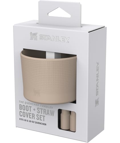 Image of Stanley Quencher Boot and Straw Cover Cap | Anti-Slip Silicone Protector for Tumbler with Handle | Accessory Set for Stainless Steel Drinking Cup | BPA-Free