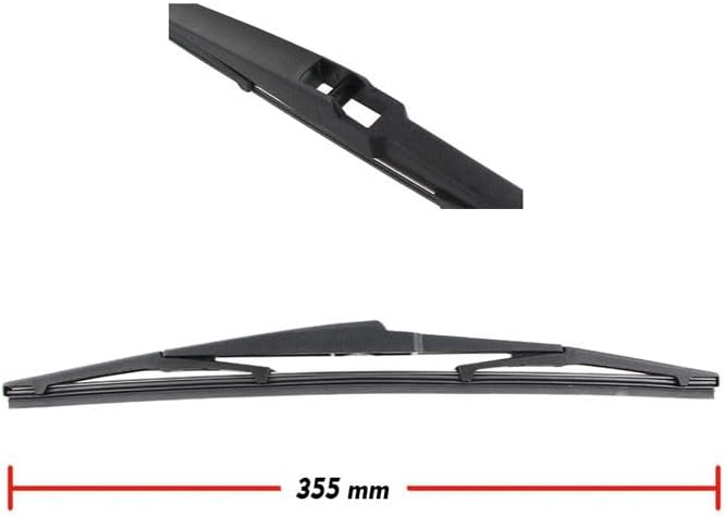 Car Rear Windshield Wiper Arm for Suzuki Wagon R 2004, Back Wiper Arm Blade Set Rubber Cleaning Window Replacements Parts