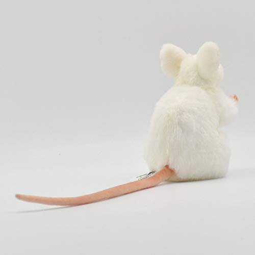 HANSA White German Mouse Plush Animal Toy, 6