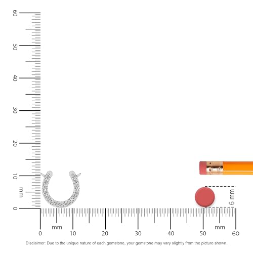 Lab Grown Diamond/Moissanite Horse Shoe Pendant Necklace for Women in Silver/Gold/Platinum, Jewelry Gifts for Her Birthday, Christmas, Anniversary, Wedding, Mothers Day, Valentines, Thanksgiving3