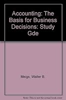 Study Guide for Use With Accounting: The Basis for Business Decisions 0070415889 Book Cover