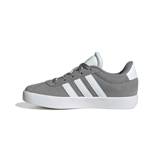 adidas Unisex niños VL COURT 3.0 SHOES, grey three/Cloud white/grey two, 36 EU