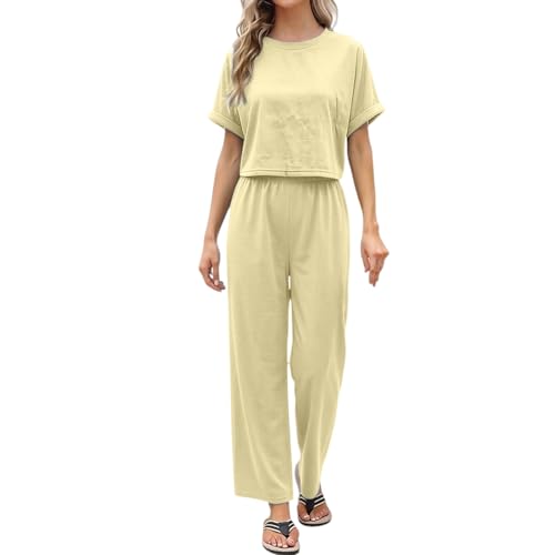 Conjunto de ropa de descanso casual para mujer que elimina la presión en la cintura