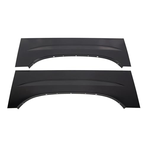 Chanwurmy ORQA86324-WARPURPF90CSGS9907 Wheel Arch Repair Panel Upper Rear Pair 2Pcs Steel Pls See The Pic For Gmc,For Chevy Reference-Size 12-1/4"-Height 37"-Width Black Textured Quarter Panel-Type cover