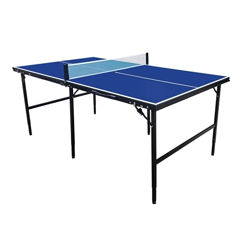 Cougar Tischtennisplatte Midi 1800 Klappbar in Blau | Indoor klappbarer & tragbarer Tischtennistisch | Pingpongtisch inkl. Bälle, Schläger & Netz | Tischtennis Tisch für Kinder & Erwachsene Cougar Tischtennisplatte Midi 1800 Klappbar in Blau | Indoor klappbarer & tragbarer Tischtennistisch | Pingpongtisch inkl. Bälle, Schläger & Netz | Tischtennis Tisch für Kinder & Erwachsene