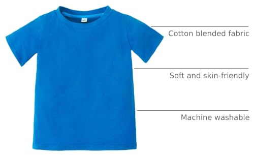 Image of Magic Park 6M-14Y Baby Short Long Sleeve Tee Tops Toddler T-Shirt Kids Solid Color Shirts Boys Girls Casual Blouse