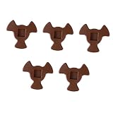 PRETYZOOM Accoppiatore per Forno Microonde in Plastico Resistente All'usura, Supporto a Triangolo 2,4 Cm per Piatto Girevole, Confezione da 5 Pezzi