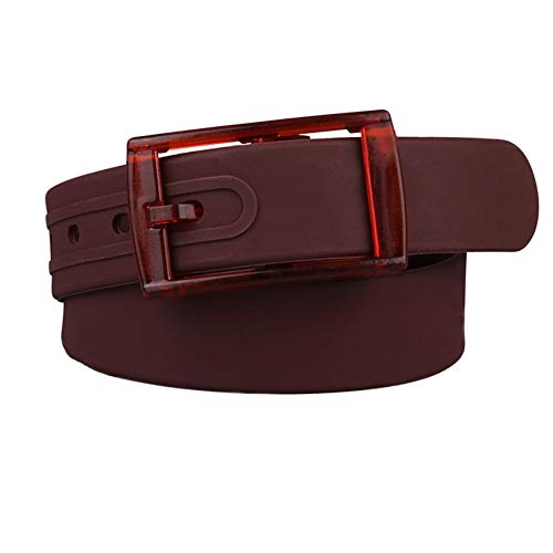 Andongnywell Men?s Women?s Metal-Free Belt Cool Rubber Golf Belts for Man Silicone Waist Strap Waistband