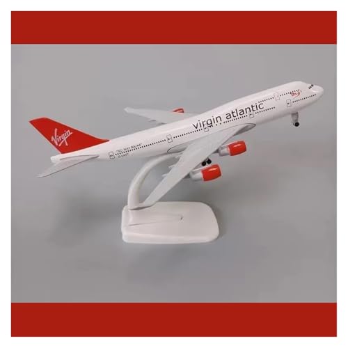Modelo de avión Boeing B747 de metal de 20 cm para hobby y decoración 6