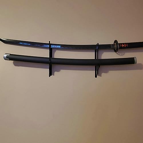 Suporte de parede para exibição de espada, 1 par de suporte de espada de acrílico, suporte de espada