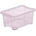 Produktbild Rotho Evo Easy Aufbewahrungsbox Deckel, lebensmittelechter Kunststoff (PP) BPA-frei, Mauve/transparent, 4l, (27,2 x 17,4 x 12,9 cm)