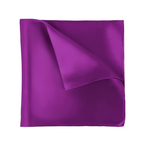 Cyriacus Einstecktuch aus 100% Seide Herren einfarbig Seideneinstecktuch - Gr. 34 x 34 cm Violett