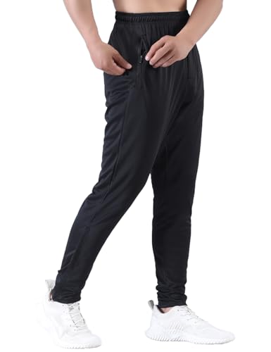 Zoulee Men's Active Athletic Workout Track Pants Jogger Sweatpants for Men with Zipper Fly and Pockets Fit Football Pants4