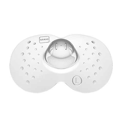 MAM Stillhütchen Größe L (ø 23 mm) im 2er-Set, Brusthütchen zum Schutz beim Stillen, Brustwarzenschutz für maximalen Hautkontakt zwischen Mutter und Kind MAM Stillhütchen Größe L (ø 23 mm) im 2er-Set, Brusthütchen zum Schutz beim Stillen, Brustwarzenschutz für maximalen Hautkontakt zwischen Mutter und Kind